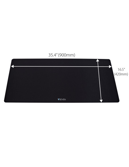 V7 Tappetino per mouse da scrivania antimicrobico MP04BLK XL