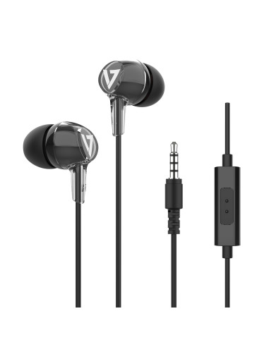 V7 HA220 cuffia e auricolare Cablato In-ear Chiamate/Musica/Sport/Tutti i giorni Nero