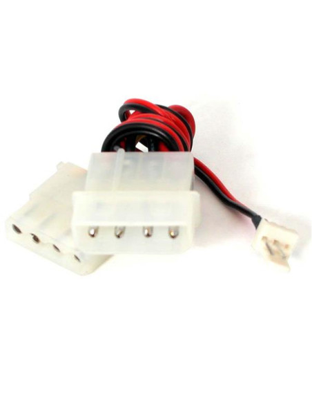 StarTech.com 6" TX3 to Large Internal Power LP4 CPU Fan Adapter Cable Nero, Rosso, Bianco 0,1524 m