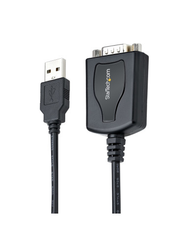 StarTech.com 1P3FPC-USB-SERIAL adattatore per inversione del genere dei cavi DB-9 USB Type-A (4 pin) USB 2.0 Nero