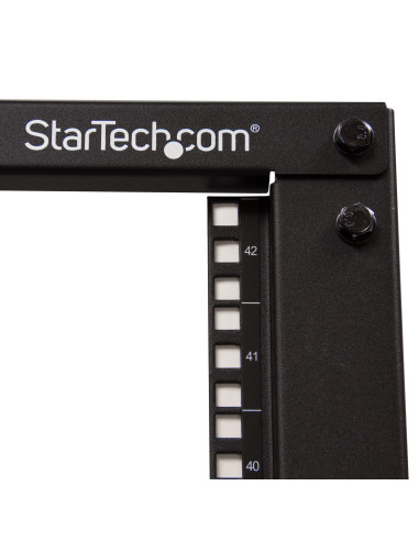StarTech.com Server Rack a 4 Montanti 42U Open Frame, Armadio Rack di Rete 19" con Ruote, Rack Server per Apparecchiature AV/Dat