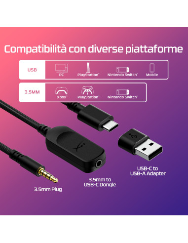 HyperX Cloud III – Cuffie da gaming (nero)