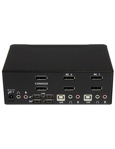 StarTech.com Switch KVM a 2 porte DisplayPort per doppio Monitor - 4k 60hz