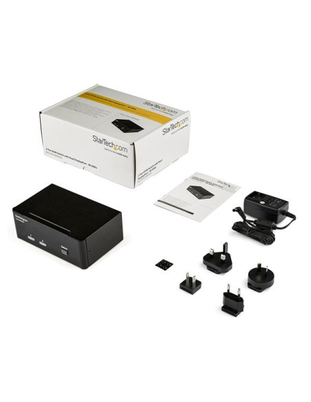 StarTech.com Switch KVM a 2 porte DisplayPort per doppio Monitor - 4k 60hz