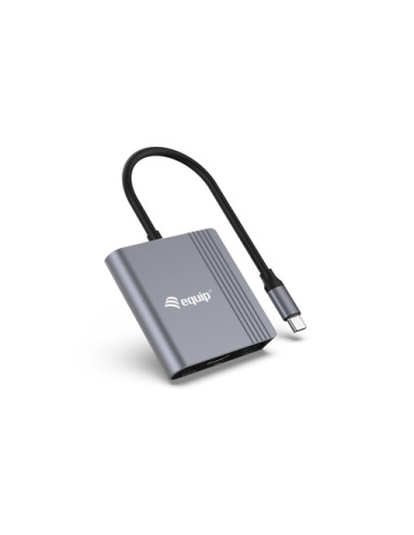 Equip Adattatore 3 in 1 da USB-C a HDMI / USB-A / USB PD, 4K/60Hz, 100W USB PD