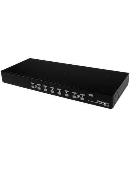 StarTech.com Switch KVM USB PS/2 a 8 porte montabile a rack 1U, con OSD