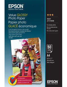 Epson Value Glossy Photo Paper - A4 - 50 Fogli