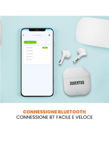 AURICOLARI JUVENTUS + BOX RICARICA