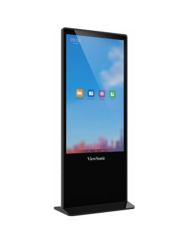 Viewsonic EP5542T visualizzatore di messaggi Design totem 139,7 cm (55") LED 450 cd/m² 4K Ultra HD Nero Touch screen Android 8.