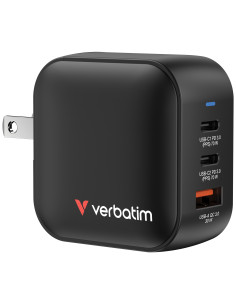 Verbatim Mini GaN Charger 70W Universale Nero AC Ricarica rapida Interno 2