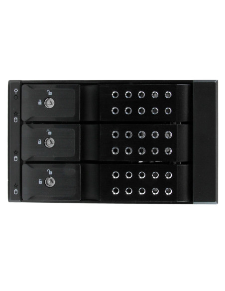 StarTech.com Scheda backplane per rack portatili hot-swap trayless in alluminio 3 alloggiamenti per SAS II/SATA III 3,5"- HDD 6 