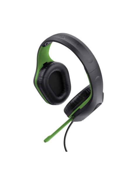 Trust GXT 415X ZIROX Auricolare Cablato A Padiglione Gaming Nero, Verde