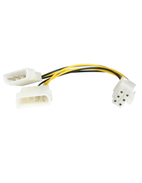 StarTech.com Cavo adattatore alimentazione Scheda video PCI Express - LP4 a 6 Pin - 15cm
