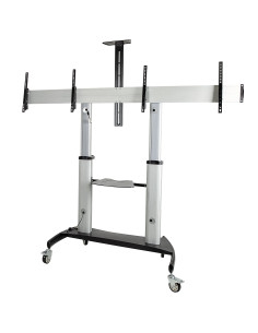 StarTech.com STNDMTVDUO Supporto TV a parete 152,4 cm (60") Nero, Argento