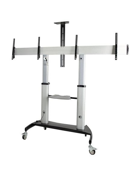 StarTech.com STNDMTVDUO Supporto TV a parete 152,4 cm (60") Nero, Argento