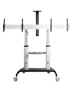 StarTech.com STNDMTVDUO Supporto TV a parete 152,4 cm (60") Nero, Argento 2