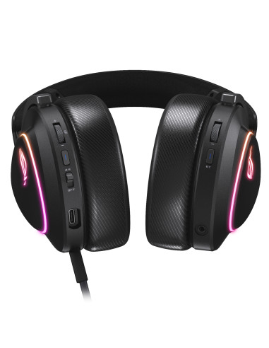 ASUS ROG DELTA II Auricolare Con cavo e senza cavo A Padiglione Gaming USB tipo-C Bluetooth Nero