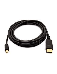 V7 3 m 10 piedi Mini-Displayport (m) a Displayport (m), nero