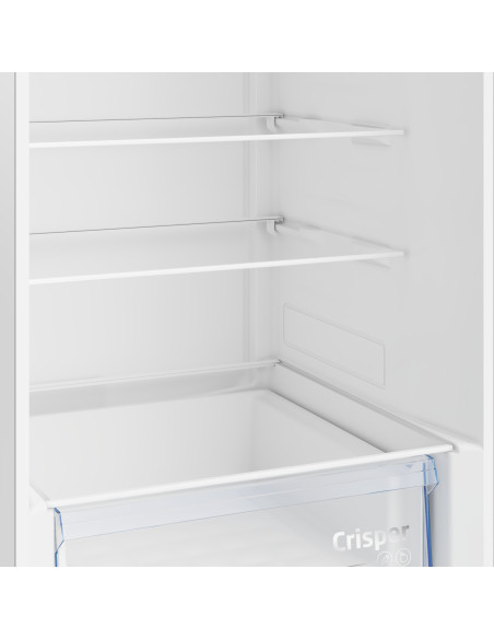 Beko Frigorifero Combinato 1.85cm, Classe E, Total NF, Controllo Meccanico, Metal Look, AeroFlow, 37 dBA