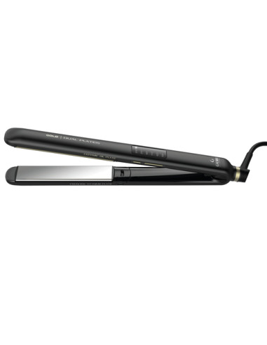 GA.MA Piastra Gold Led Dual Plates: per look ricci e lisci, doppia trafile, 1 trafila in titanio e 1 ceramica con olio d'argan,