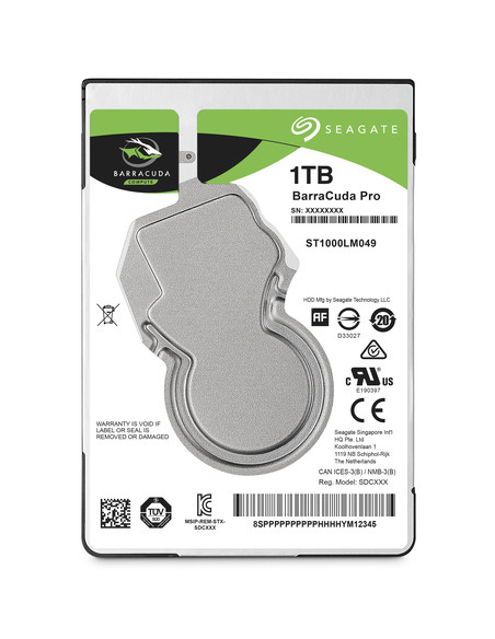 Seagate Barracuda Pro disco rigido interno 1 TB 7200 Giri/min 128 MB 2.5" Serial ATA III