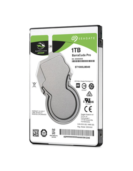 Seagate Barracuda Pro disco rigido interno 1 TB 7200 Giri/min 128 MB 2.5" Serial ATA III