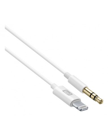 Cellularline Aux Music Cable - Lightning Cavo aux per connessione ad autoradio