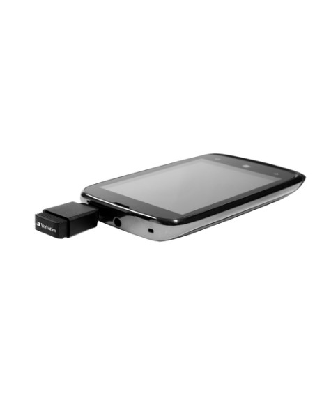 Verbatim Nano - Memoria USB da 32 GB con Adattatore Micro USB - Nero