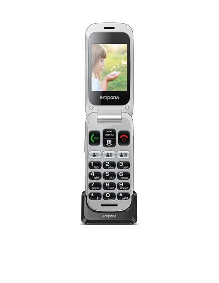 Emporia emporiaONE 6,1 cm (2.4") 80 g Grigio, Argento Telefono per anziani