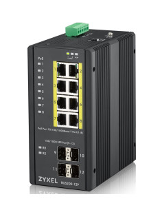 Zyxel RGS200-12P Gestito L2 Gigabit Ethernet (10/100/1000) Supporto Power over Ethernet (PoE) Nero