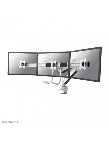 Neomounts NM-D775DX3WHITE Braccio per monitor 17-27" - molla a gas - Topfix - 180°-stop