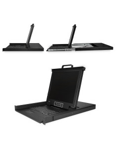 StarTech.com RKCONS1708K console a rack 43,2 cm (17") 1280 x 1024 Pixel Acciaio Nero 1U 2
