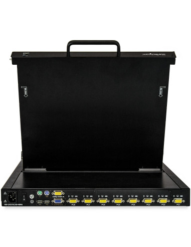 StarTech.com RKCONS1708K console a rack 43,2 cm (17") 1280 x 1024 Pixel Acciaio Nero 1U