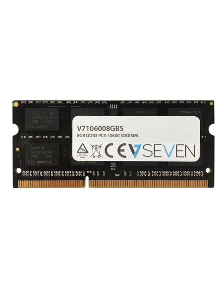 V7 8GB DDR3 PC3-10600 - 1333mhz SO DIMM Notebook Módulo de memoria - V7106008GBS