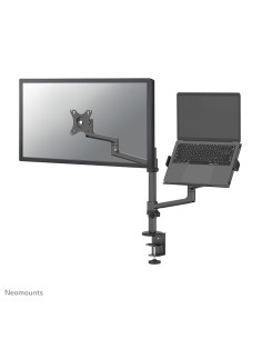 Neomounts DS20-425BL2 Braccio per monitor con supporto per laptop 17-27" - salvaspazio