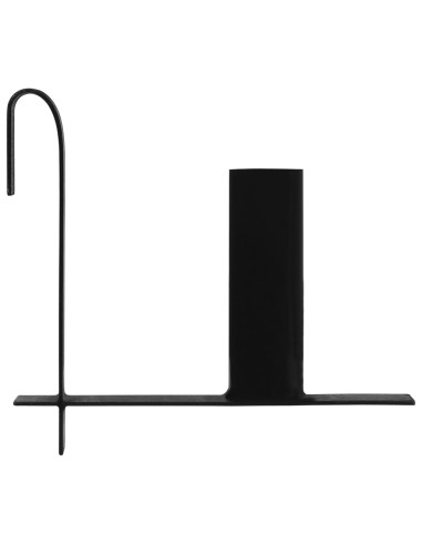 Supporti Rotoli Strisce di Recinzione Privacy 3 pz in Acciaio