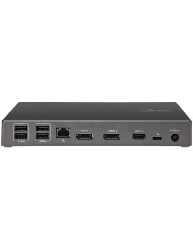StarTech.com Dock USB type C - Docking station USB C con triplo monitor 4K - Power Delivery 100W - DP 1.4 Alt Mode & DSC, 2x Dis