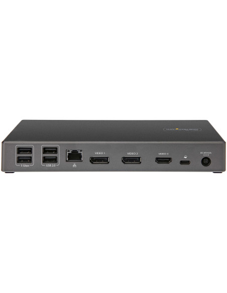 StarTech.com Dock USB type C - Docking station USB C con triplo monitor 4K - Power Delivery 100W - DP 1.4 Alt Mode & DSC, 2x Dis