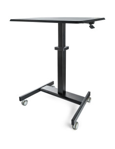 StarTech.com Scrivania Sit-Stand per lavorare in piedi o seduti - Postazione di lavoro ergonomica mobile e regolabile in altezza