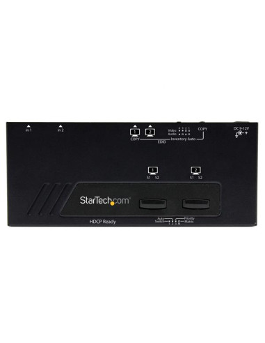 StarTech.com Switch matrice HDMI 2x2 con commutazione automatica e prioritaria - 1080p