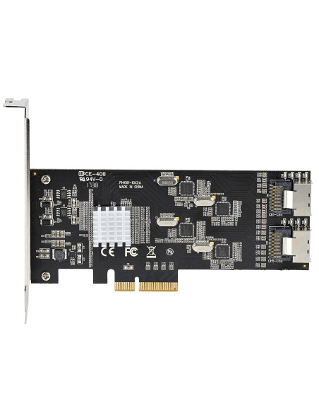 StarTech.com Scheda SATA PCI Express a 8 porte - Adattatore/convertitore PCI Express GEN 2 per SSD/HDD SATA 3 con 4 Controller H