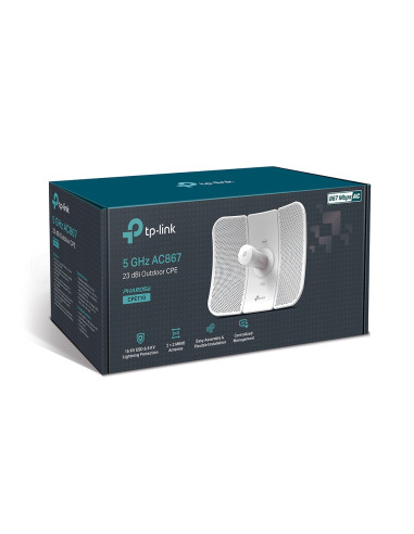 TP-Link CPE710 punto accesso WLAN 867 Mbit/s Bianco Supporto Power over Ethernet (PoE)
