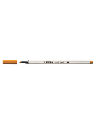 STABILO Pen 68 brush marcatore Medio Ocra 1 pz