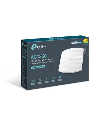 TP-Link Omada EAP225 punto accesso WLAN 1350 Mbit/s Bianco Supporto Power over Ethernet (PoE)