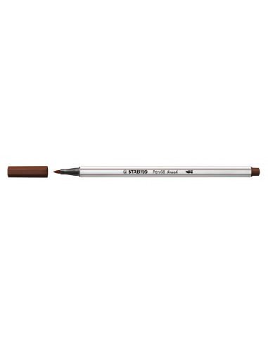 STABILO Pen 68 brush marcatore Medio Marrone 1 pz