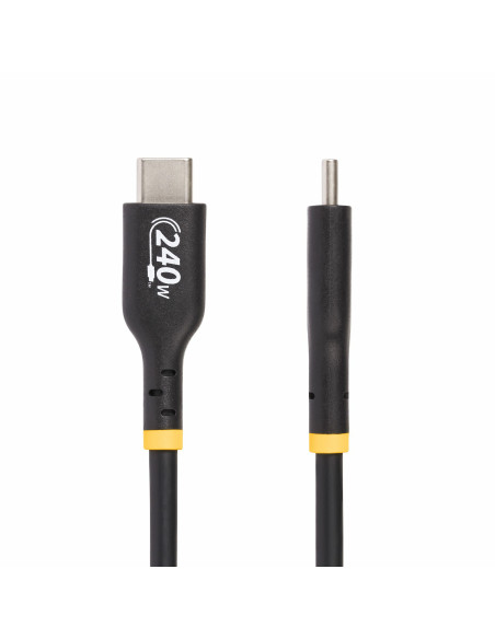 StarTech.com Cavo di Ricarica USB-C da 2m, cavo USB-C certificato USB-IF, 240W PD EPR, cavo trasferimento dati USB 2.0 Tipo-C pe