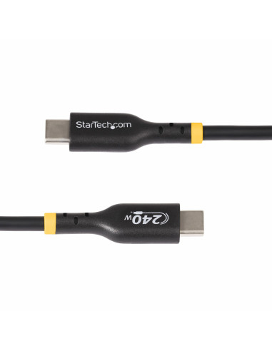 StarTech.com Cavo di Ricarica USB-C da 2m, cavo USB-C certificato USB-IF, 240W PD EPR, cavo trasferimento dati USB 2.0 Tipo-C pe