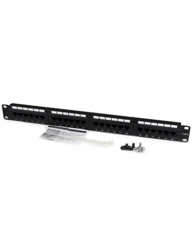 StarTech.com Patch Panel Cat 6 a 24 porte 1U - Pannello di cablaggio per rete Cat6
