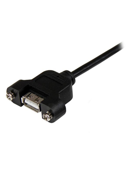 StarTech.com Cavo Prolunga USB 2.0 per montaggio a pannello di Tipo A/A Femmina A / Maschio A - 30 cm