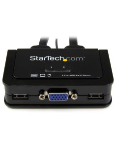StarTech.com Switch Commutatore KVM USB VGA a 2 porte - Alimentato via USB con pulsante di commutazione a distanza 2